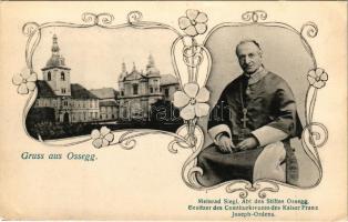 Osek, Ossegg; Meinrad Siegl, Abt des Stiftes Ossegg. Besitzer des Comthurkreuzes des Kaiser Franz Jo...