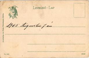 1905 Tátra, Magas-Tátra, Vysoké Tatry; Nagytarpataki nagy vízesés. Franz Pietschmann No. 1522. / wat...