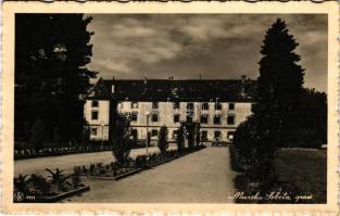 Muraszombat, Murska Sobota; Grad / vár / castle. photo (ragazstónyomok / glue marks)