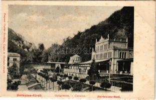 Herkulesfürdő, Baile Herculane; gyógyterem. Fenyves Oszkár kiadása / Cursalon / spa (vágott / cut)