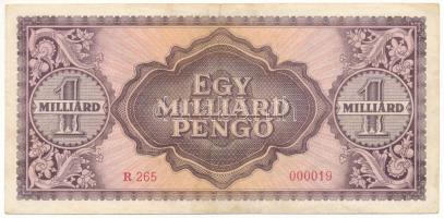 1945. 1.000.000.000P alacsony "R 265 000019" T:F
Adamo P28