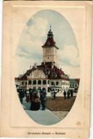 1916 Brassó, Brasov, Kronstadt; Városház. Eduard Kerschner kiadása / Rathaus / town hall + "K.u...