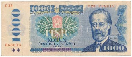 Csehszlovákia 1985. 1000K "C 23 868613" T:F
Czechoslovakia 1985. 1000 Korun "C 23 86...