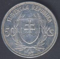 Szlovákia 1944. 50K Ag "5. Függetlenségi évforduló" T:2
