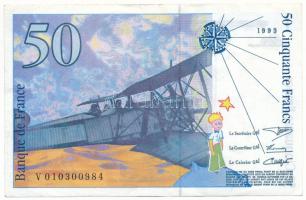Franciaország 1993. 50Fr T:F erős papír
France 1993. 50 Francs C:F strong paper
Krause P#157b