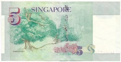 Szingapúr 1999. 5$ T:F erős papír
Singapore 1999. 5 Dollars C:F strong paper
Krause P#39