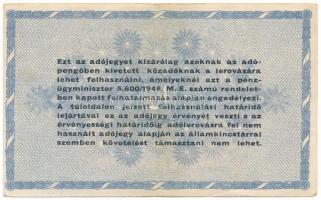 1946. 10.000.000AP vastagabb, fehér papír T:XF
Adamo P54