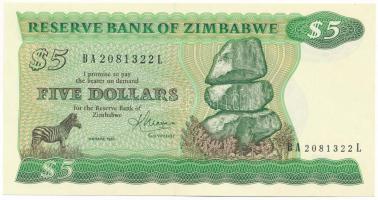 Zimbabwe 1983. 5$ "BA 2081322 L" T:AU
Zimbabwe 1983. 5 Dollars "BA 2081322 L" C...