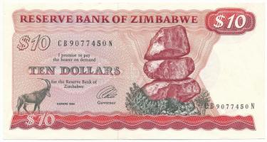 Zimbabwe 1994. 10$ "CB 9077450 N" T:F szép papír
Zimbabwe 1994. 10 Dollars "CB 90774...
