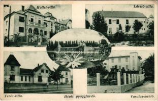 1939 Hévíz, Holler villa, László villa, Teréz villa, Vasutas üdülő, gyógyfürdő (EK)
