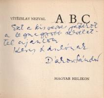 Nezval, Vítězslav: 
ABC. (Versciklus.) [Dedikált.] (Miniatűr kiadás.)
[Budapest, 1965]. Magyar Hel...