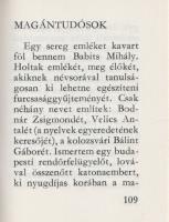 Elek Artúr Babitsról. Levelek, tanulmányok. [Miniatűr kötet.]
Budapest, 1984. (Ságvári Endre Nyomda...