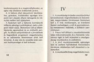 A Magyar Nemzeti Függetlenségi Front programja. 1944. december 3. [Miniatűr kötet, számozott.]
(Bud...