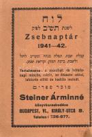 Zsebnaptár 1941-42. Tartalmazza a szombati és hétköznapi mincha, máriv, az étkezés utáni, lefekvés e...