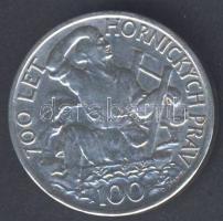 Csehszlovákia 1949. 100K Ag "Iglói bányászat 700. évfordulója" T:2 kis ph.