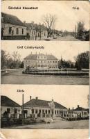 1914 Dénesfa, Fő út, Római katolikus népiskola, Gróf Cziráky kastély, zárda (EB)