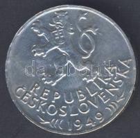 Csehszlovákia 1949. 100K Ag "Iglói bányászat 700. évfordulója" T:2 kis ph