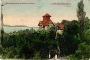 Balatonalmádi, Balaton szálloda a Remete sétány felől. Pethe Viktor kiadása (fa)