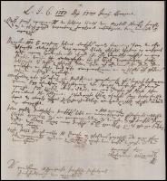 1787 beodrai Karátsonyi Bogdán (1779 k.-1830) táblabíró levele fiának, beodrai Karátsonyi Kristófnak...