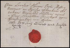 1787 beodrai Karátsonyi Bogdán (1779 k.-1830) táblabíró levele fiának, beodrai Karátsonyi Kristófnak...