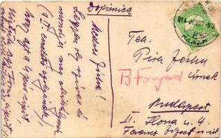 1914 Zagreb, Zágráb; Jelacicev trg / tér, piac, üzletek / square, shops, market (non PC) (vágott / c...