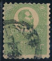 1871 Kőnyomat 3kr (220.000) (utánfogazott, olajos folt / reperforated, greasy spot)