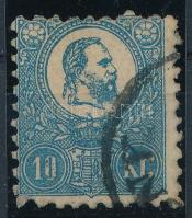 1871 Kőnyomat 10kr (45.000) (apró elvékonyodás a bal alsó fognál / thin paper)