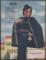 cca 1938 Perl Áruház (Bp., VII., Thököly út 9.) divat értesítője, 86. sz., fekete-fehér és színes ké...