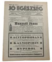 1930-1935 Jó Egészség egészségügyi és embervédelmi újság 3 db száma