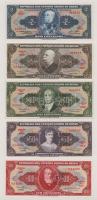 Brazília DN 5db-os bankjegytétel T:AU-F
Brazil ND 5pcs banknote lot C:AU-F