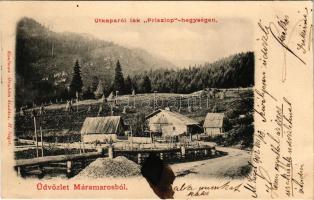 1902 Priszlop-hegység, Prislop (Máramaros, Maramures); Útkaparói lak. Kaufman Ábrahám kiadása / moun...