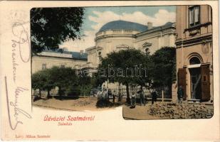 1902 Szatmárnémeti, Szatmár, Satu Mare; színház, Termény és Hitelbank rt. Lövy Miksa kiadása / theat...