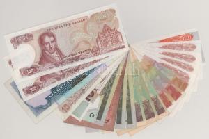 Vegyes, 20db-os külföldi bankjegytétel T:vegyes
Mixed, 20pcs foreign banknote lot C:mixed