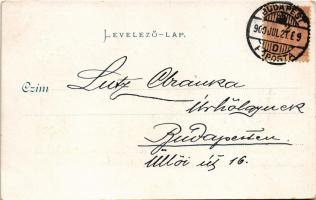 1900 Budapest VII. Keleti pályaudvar. Kunstanstalt Karl Braun &amp; Co. 1819. (EK)