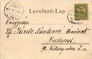 1903 Keszthely, Balaton-parti sétány. Hermann Kampmann kiadása (EK)
