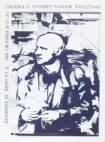 Győrffy Sándor (1951-): Győrffy Sándor kiállítása, Galéria 11, Bp., 1986. Plakát, szitanyomat, papír...