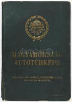 cca 1932 Magyarország autótérképe. A Királyi Magyar Automobil Club hivatalos kiadványa. Szerk.: Tall...