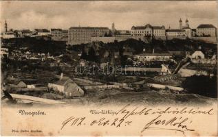 1902 Veszprém, vár látképe. Pósa Endre kiadása (fl)