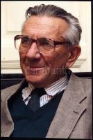 Zlinszky János (1928-2015) jogtudós, alkotmányjogász, alkotmánybíró portréja, Lambert Attila jelzés ...