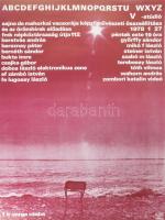 1978 V-Stúdió (Vajda Lajos Stúdió) képzőművészeti összeállítása és az örömhírek előadása: Beretvás A...