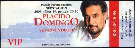 Placido Domingo és Miklósa Erika autográf aláírása koncertjegyen / Autograph signed