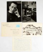 Miháltz Pál (1899-1988) festőművész 2 db dedikált kiállítási katalógusa + 2 db dedikált fotója + kiá...