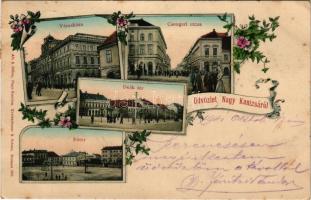 1901 Nagykanizsa, Városháza, Csengeri utca, Deák tér, Fő tér, vaskereskedés, Klein üzlete, asztalos....
