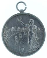 1920 k. Kerékpáros sport díjérem, jelzett Ag "SzE 1910/20 II." gravírozással, füllel (20,8...