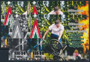 2022 BMX kerékpár - Kun Ádám világbajnok 3 db-os emlékív garnitúra No 00030 + emlékív 00000 sorszámm...