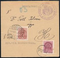 1941 Jászapáti helyi címszalag 3f portóval