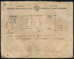 1912 Pénzes levél "BUDAPEST" - Apatin