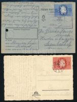 1946 2 db levelezőlap
