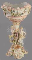 Aufsatz - Asztalközép Meissen, ca 1910. Ritzenhoff and Becker. Kézzel festett, jelzett, minimális le...