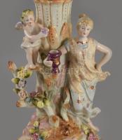 Aufsatz - Asztalközép Meissen, ca 1910. Ritzenhoff and Becker. Kézzel festett, jelzett, minimális le...